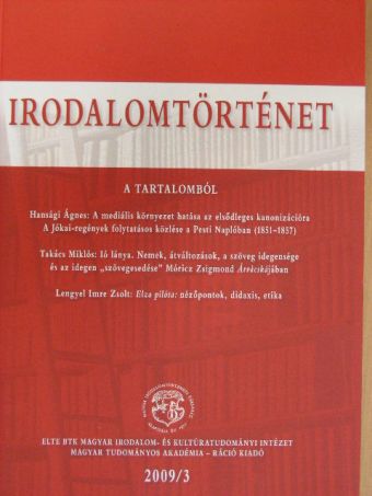 Gerold László - Irodalomtörténet 2009/3. [antikvár]