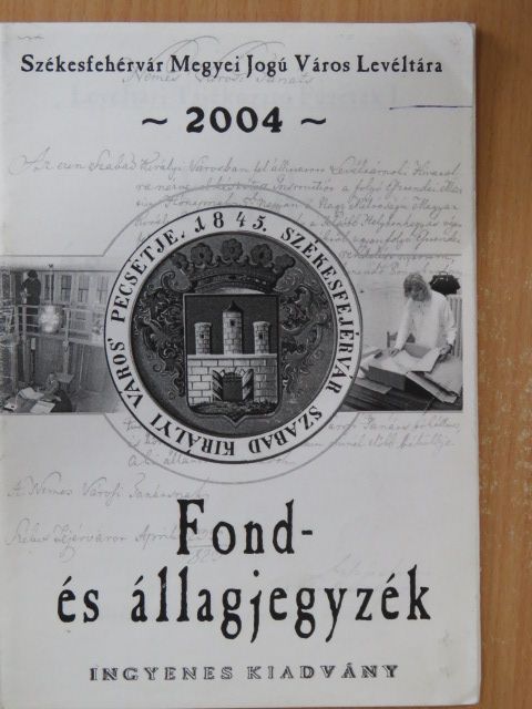 Fond- és állagjegyzék [antikvár]