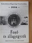 Fond- és állagjegyzék [antikvár]