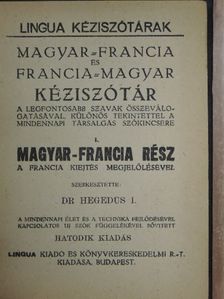 Magyar-francia és francia-magyar kéziszótár I. (töredék) [antikvár]