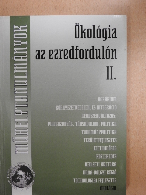 Bálint Zsolt - Ökológia az ezredfordulón II. [antikvár]