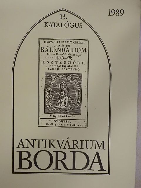 Borda Antikvárium 13. katalógus [antikvár]
