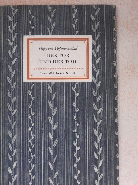 Hugo von Hofmannsthal - Der Tor und der Tod [antikvár]