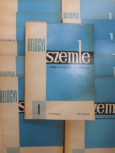 Belügyi Szemle 1967. január-december [antikvár]