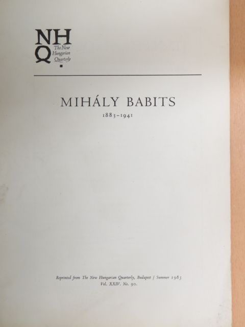 Babits Mihály - Mihály Babits [antikvár]