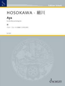 HOSOKAWA - AYA - FOR ALTO FLUTE AND STRING TRIO