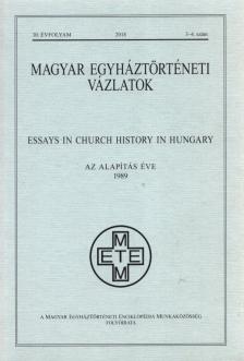 Csóka Gáspár - Magyar egyháztörténeti vázlatok 2018. 3-4. szám [antikvár]