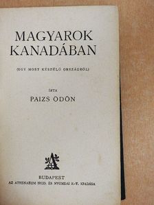 Paizs Ödön - Magyarok Kanadában [antikvár]