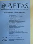Csikány Tamás - Aetas 2007/4. [antikvár]