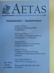 Csikány Tamás - Aetas 2007/4. [antikvár]