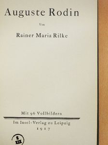 Rainer Maria Rilke - Auguste Rodin [antikvár]