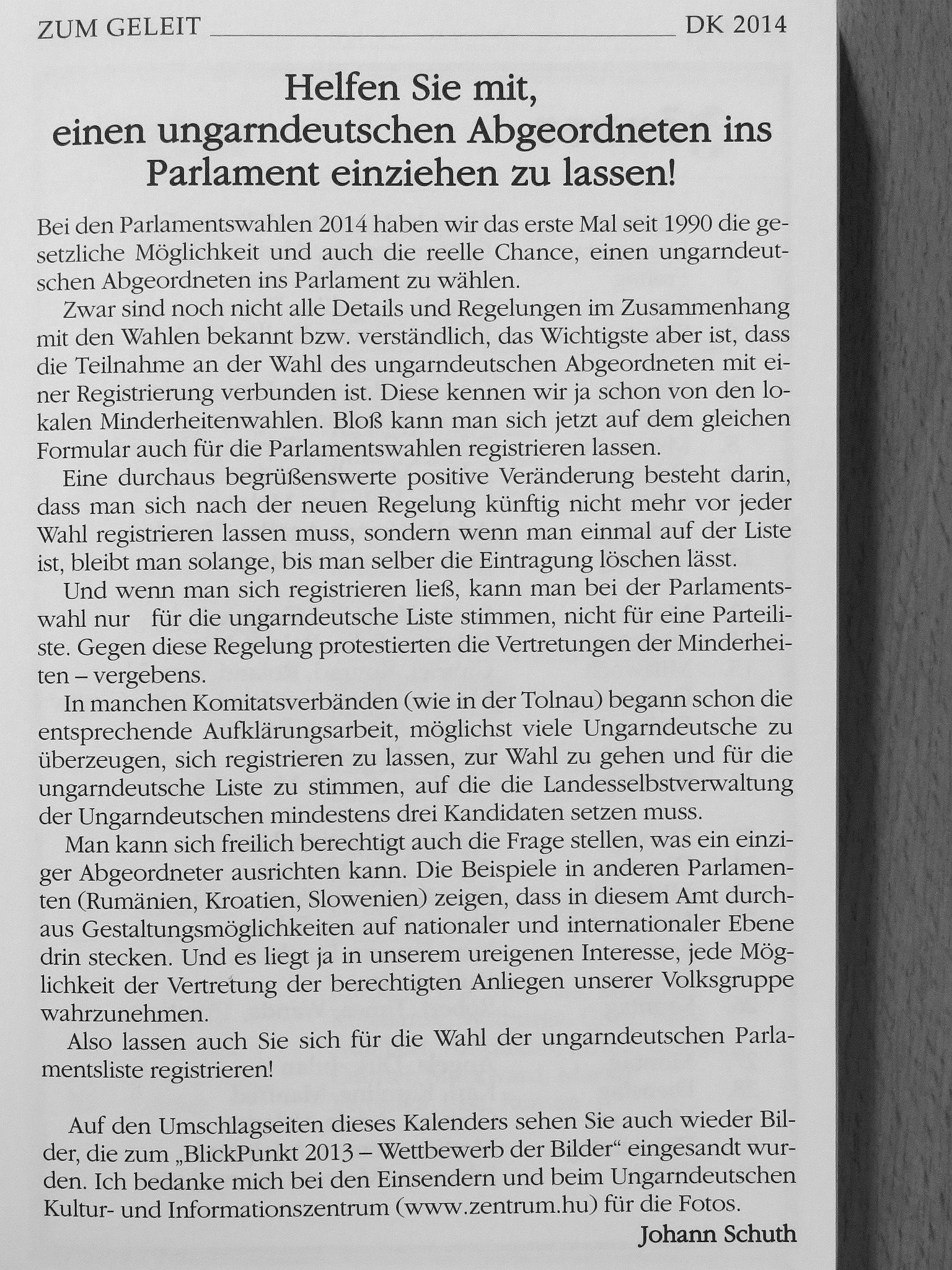 Béla Bayer - Deutscher Kalender 2014 [antikvár]