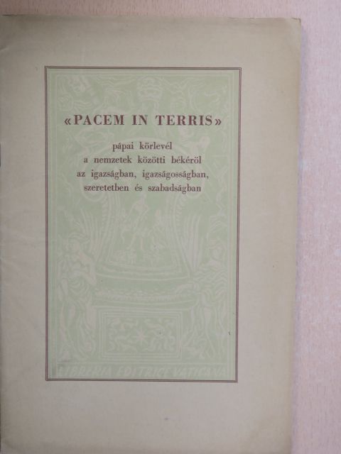 XXIII. János pápa - Pacem in Terris [antikvár]