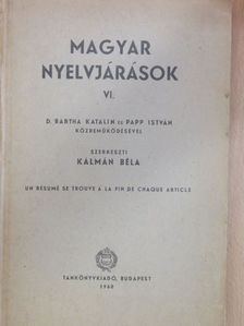 Benkő Loránd - Magyar nyelvjárások VI. [antikvár]