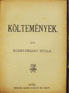 Rudnyánszky Gyula - Költemények [antikvár]