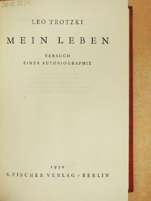 Leo Trotzki - Mein Leben [antikvár]