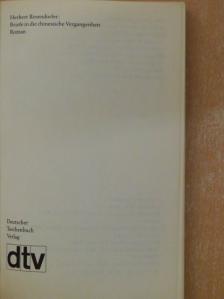 Herbert Rosendorfer - Briefe in die chinesische Vergangenheit [antikvár]