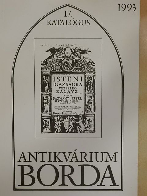 Borda Antikvárium 17. katalógus [antikvár]