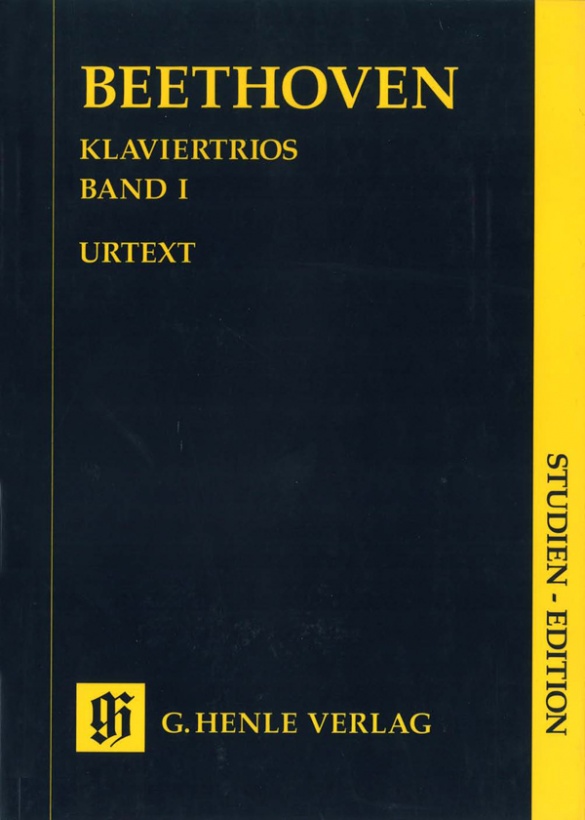 BEETHOVEN - KLAVIERTRIOS BAND I STUDIENPARTITUR URTEXT (RAPHAEL/LAMPE)