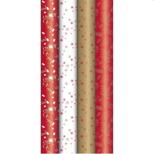 P0090-0070 - Díszcsomagoló tekercses Clairefontaine Excellia Pomme 70x200 cm 80g karácsonyi prémium