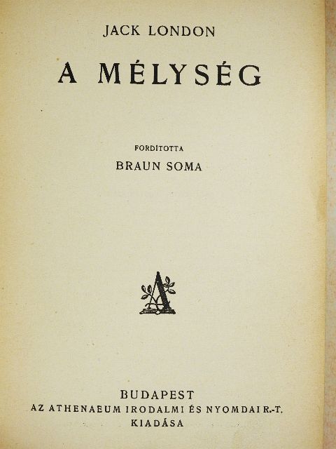 Jack London - A mélység [antikvár]