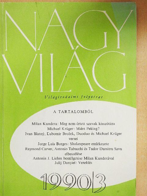 Julij Danyiel - Nagyvilág 1990. március [antikvár]