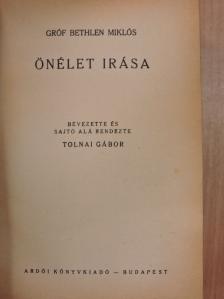 Bethlen Miklós - Gróf Bethlen Miklós önélet irása [antikvár]