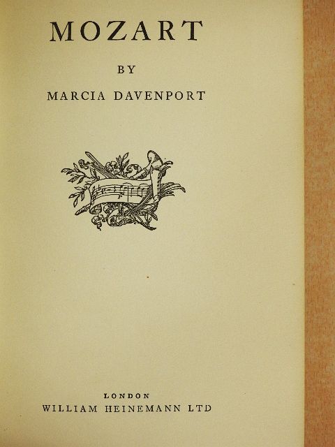 Marcia Davenport - Mozart [antikvár]