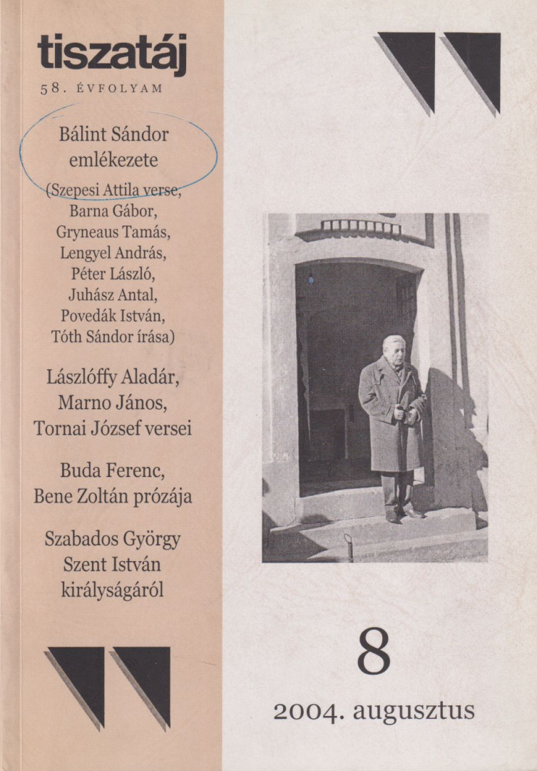 Olasz Sándor (szerk.) - Tiszatáj 2004/8. [antikvár]