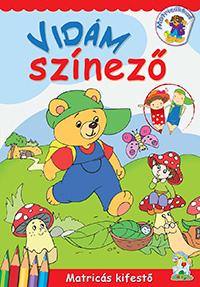 Cahs Bt. - Vidám Színező - Matricás kifestő