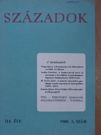 Ádám Magda - Századok 1980/5. [antikvár]