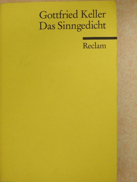 Gottfried Keller - Das Sinngedicht [antikvár]