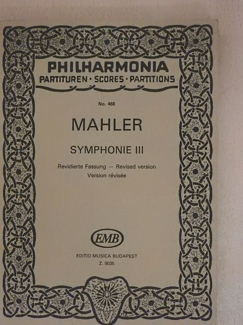 Gustav Mahler - Symphonie III.  [antikvár]
