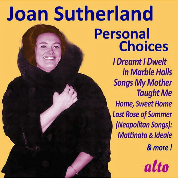 DVORÁK, FLOTOW, HANDEL, ROSSINI - PERSONAL CHOICES CD JOAN SUTHERLAND