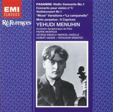 PAGANINI - VIOLIN CONCERTO NO.1 CD YEHUDI MENUHIN