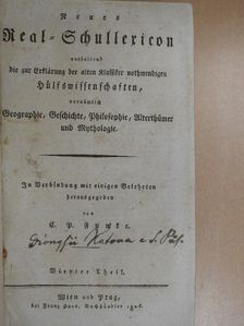 Neues Real-Schullexicon IV. (töredék) (gótbetűs) [antikvár]