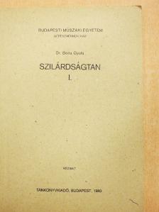 Dr. Béda Gyula - Szilárdságtan I. [antikvár]