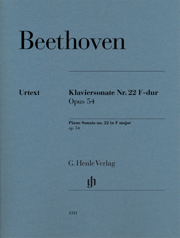 BEETHOVEN - KLAVIERSONATE NR.22 F-DUR OP.54 (B.A. WALLNER, FINGERSATZ: C. HANSEN)