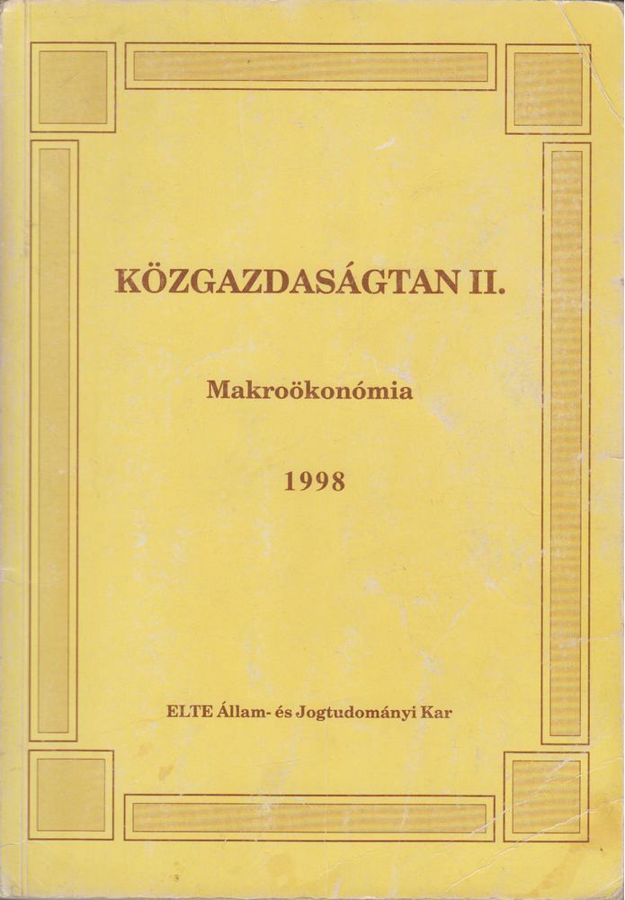 Közgazdaságtan II. [antikvár]