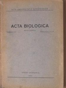 Ábrahám A. - Acta Biologica Tomus VIII. Fasciculi 1-4. [antikvár]