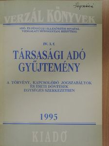 Bocsák Gáborné - Társasági adó gyűjtemény 1995 [antikvár]