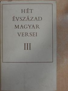 Medgyes Lajos - Hét évszázad magyar versei III. (töredék) [antikvár]