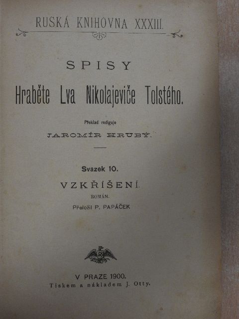 Leo Nyikolajevics Tolsztoj - Vzkrísení [antikvár]