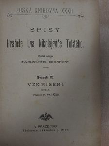 Leo Nyikolajevics Tolsztoj - Vzkrísení [antikvár]