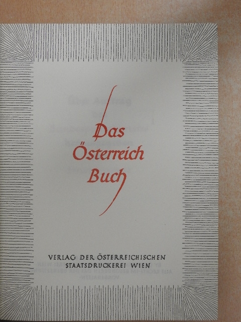 Das Österreich Buch [antikvár]