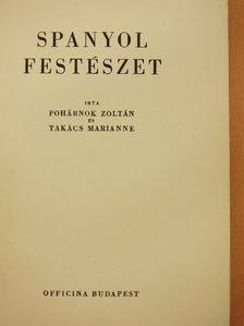 Pohárnok Zoltán - Spanyol festészet [antikvár]