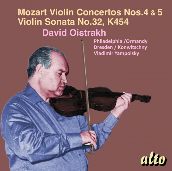 MOZART - VIOLIN CONCERTOS NOS.4 & 5 - VIOLIN SONATA K454 CD DAVID OISTRAKH