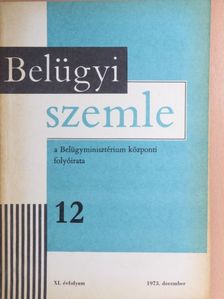 Ákos Éva - Belügyi Szemle 1973. december [antikvár]