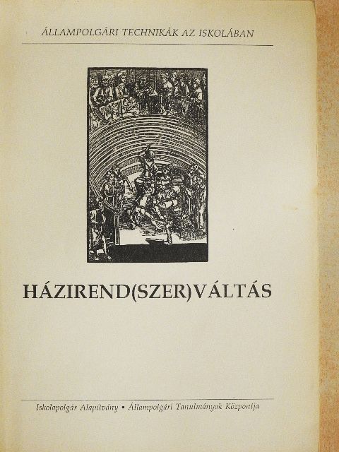 Jásper András - Házirend(szer)váltás [antikvár]
