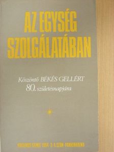 Balzovich Ágoston OSB - Az egység szolgálatában [antikvár]